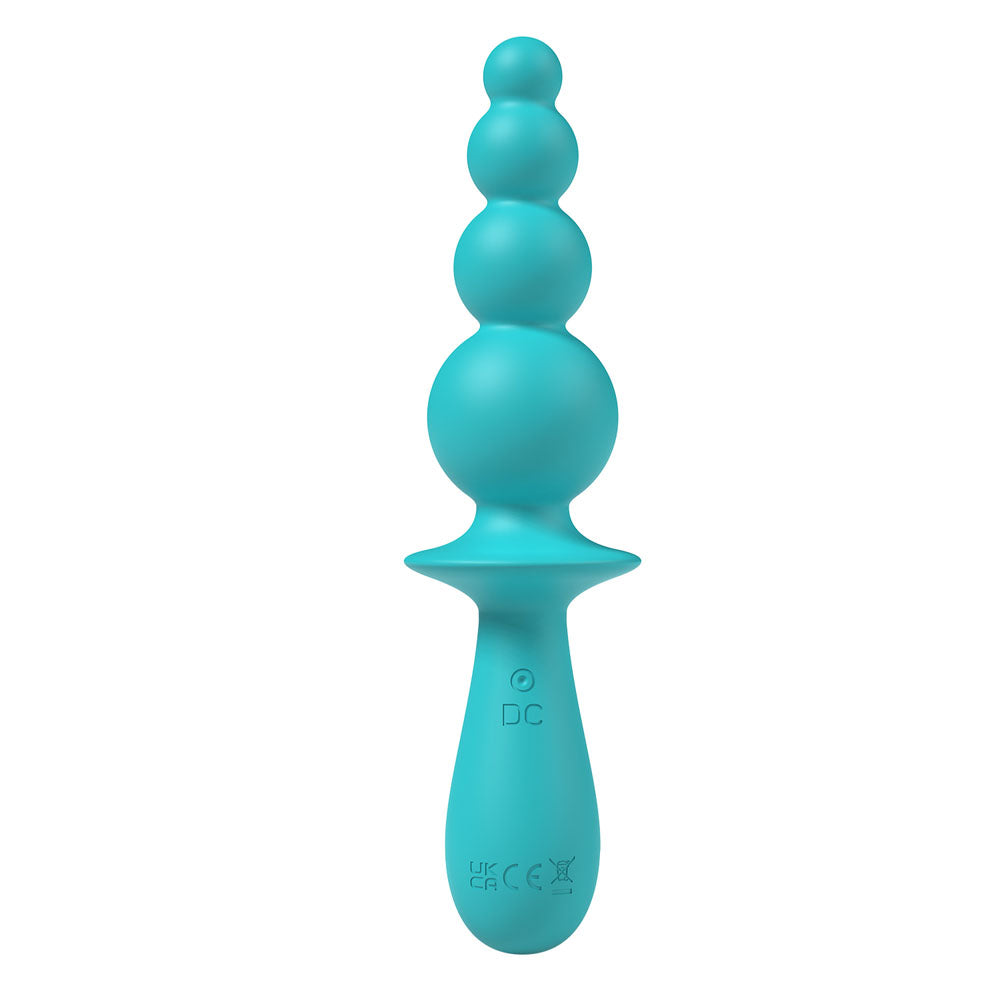 Party Up EVAJANE - Teal 17.1 cm USB Rechargeable Beaded Vibrator