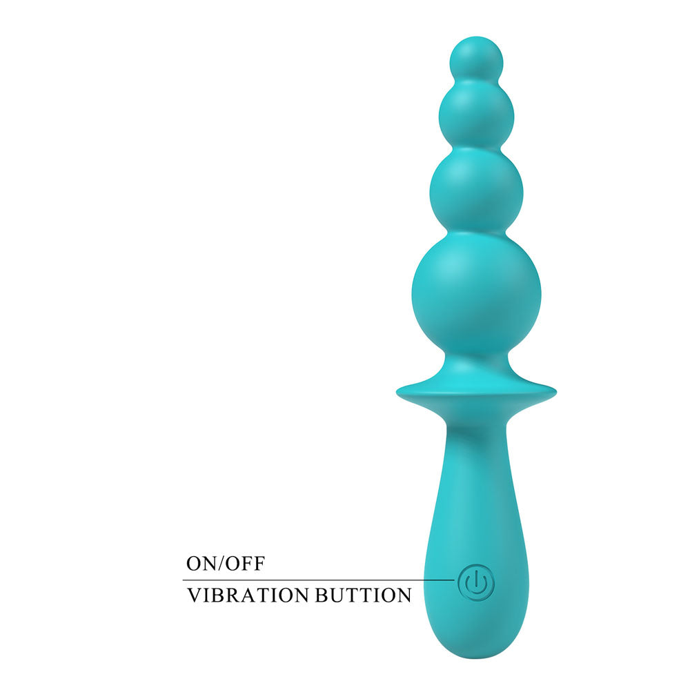 Party Up EVAJANE - Teal 17.1 cm USB Rechargeable Beaded Vibrator