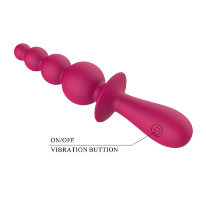 Party Up EVAJANE 17.1 cm USB Rechargeable Beaded Vibrator