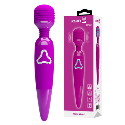 Party Up BRUCE Wand - Pink 25 cm USB Rechargeable Massage Wand