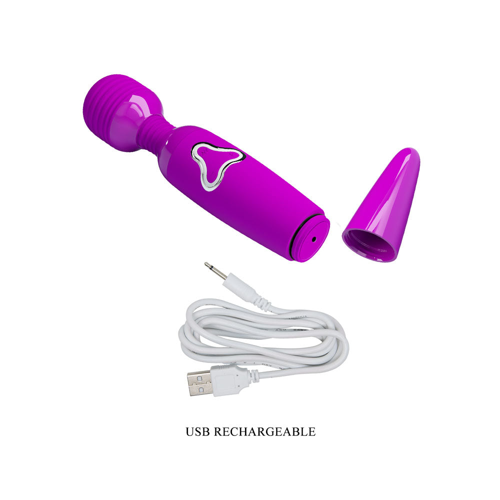 Party Up BRUCE Wand - Pink 25 cm USB Rechargeable Massage Wand