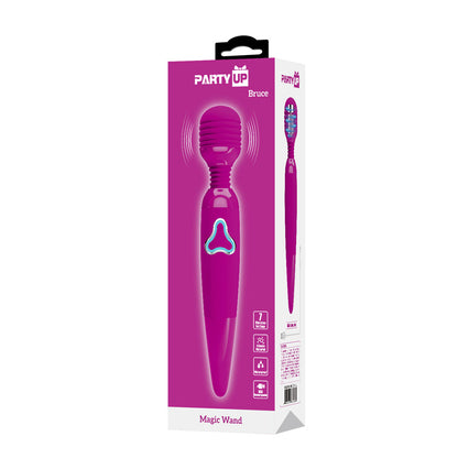 Party Up BRUCE Wand - Pink 25 cm USB Rechargeable Massage Wand
