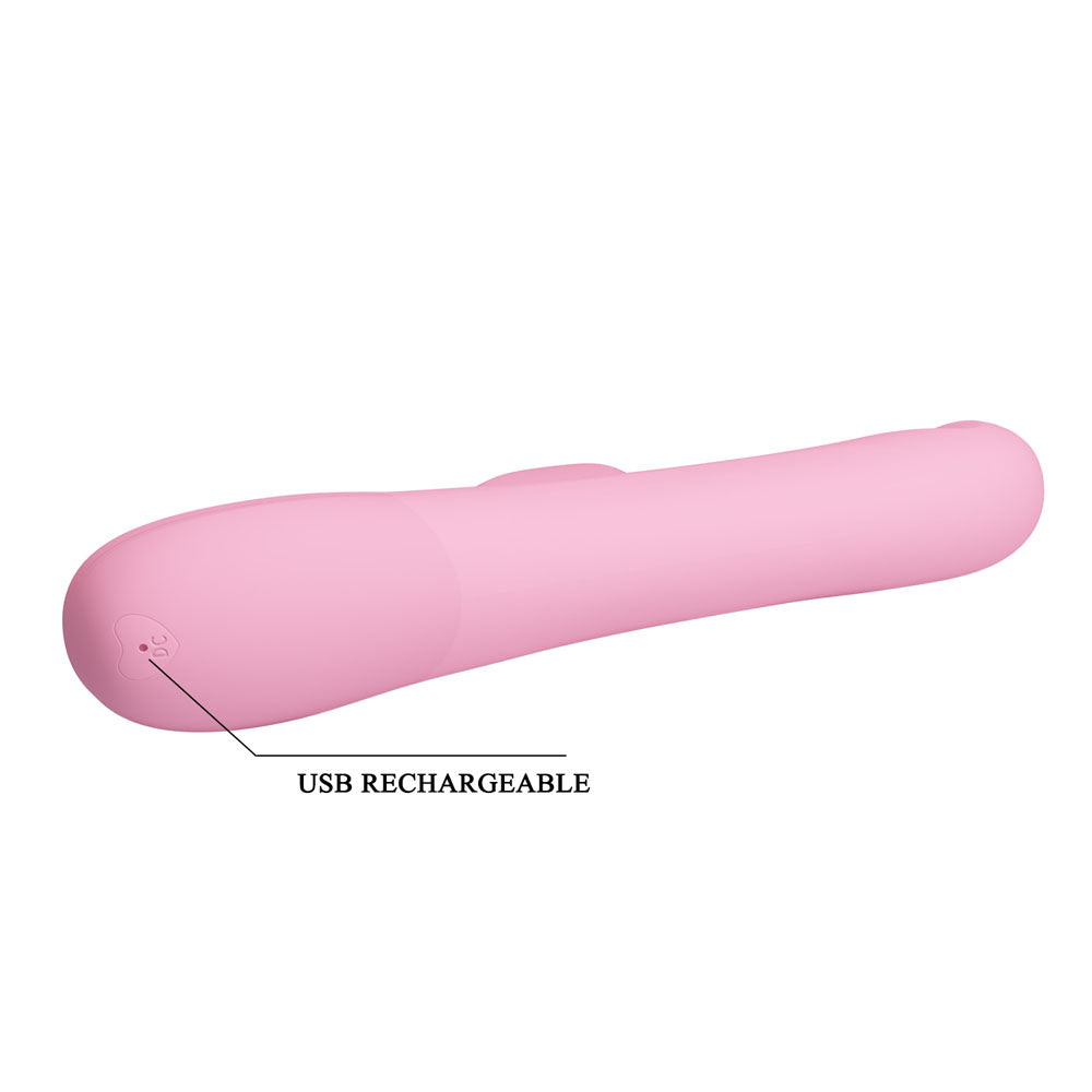 Party Up DEAN Wavy Rotation Vibe - Pink Rotating Rabbit Vibrator