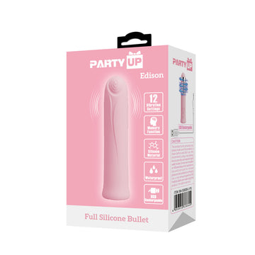 Party Up EDISON Bullet - Pink - Pink 10.3 cm USB Rechargeable Bullet