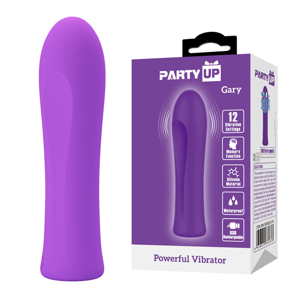 Party Up GARY Bullet - Purple - Purple 10.2 cm USB Rechargeable Bullet
