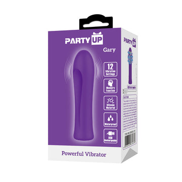 Party Up GARY Bullet - Purple - Purple 10.2 cm USB Rechargeable Bullet