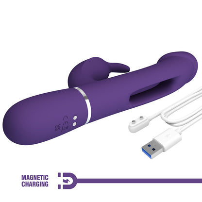 Party Up DAVID Swinging Vibe - Purple 23.2 cm Rabbit Vibrator