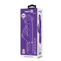 Party Up DAVID Swinging Vibe - Purple - Purple 23.2 cm USB Rechargeable Rabbit Vibrator with Flicking Arm