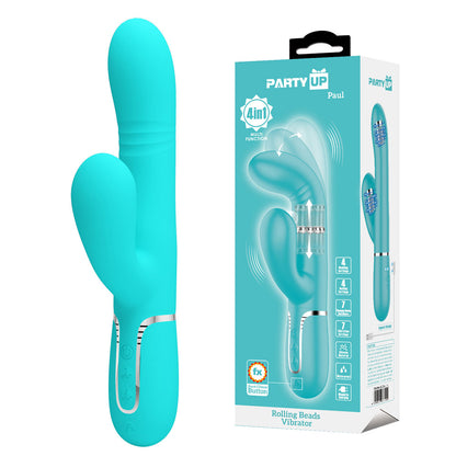 Party Up PAUL Rolling Beads Vibrator 22.6 cm Thrusting Rabbit Vibrator