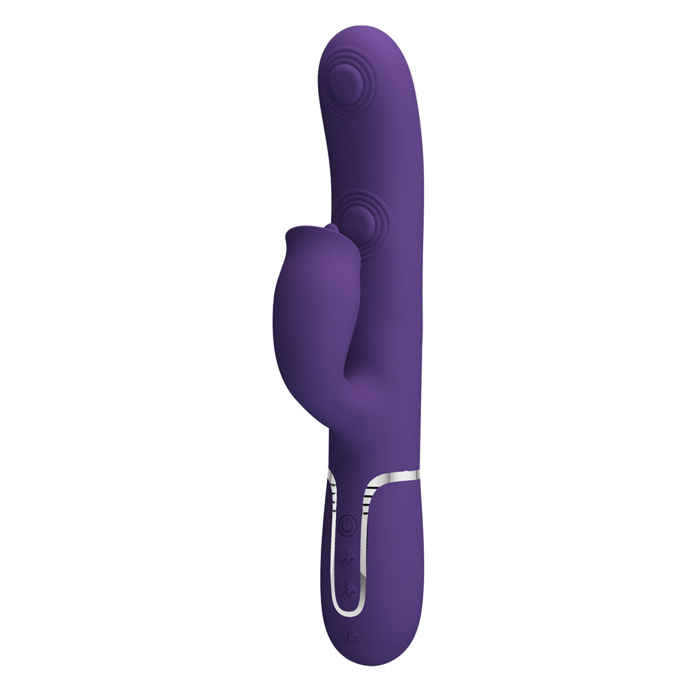 Party Up ALAN Dual Motor Vibrator - Purple 22.8 cm Vibrator