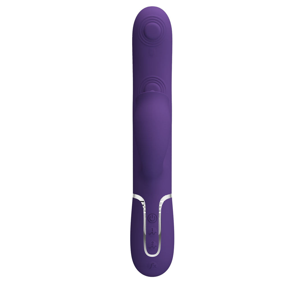 Party Up ALAN Dual Motor Vibrator - Purple 22.8 cm Vibrator