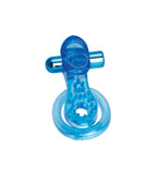 Bodywand Rechargeable Duo Ring with Clit Tickler - Blue USB Rechargeable Vibrating Cock Ring - Image 3
