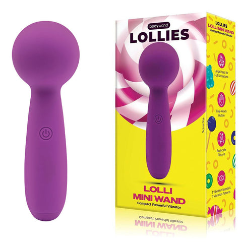 Bodywand Lolli Mini Wand - Purple - Purple 11 cm USB Rechargeable Mini Massage Wand - Image 1