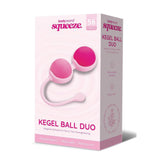 Bodywand Squeeze Kegel Ball Duo - Pink Weighted Kegel Balls - Image 1