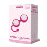 Bodywand Squeeze Crystal Kegel Toner - Glass Weighted Kegel Balls Set - Image 1