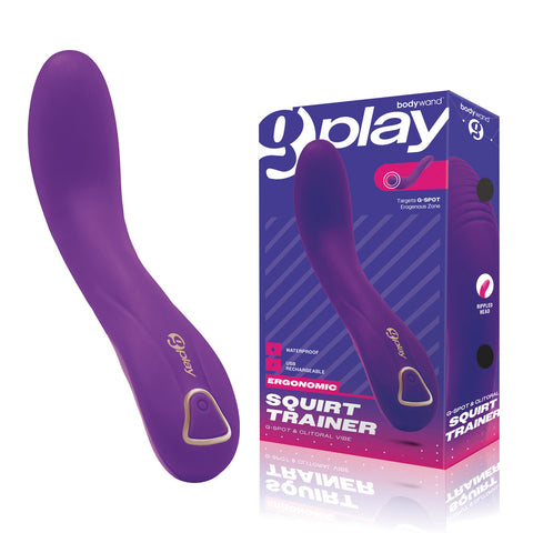 Bodywand G-Play Ergonomic Squirt Trainer - Purple 19 cm USB Rechargeable Vibrator - Image 1