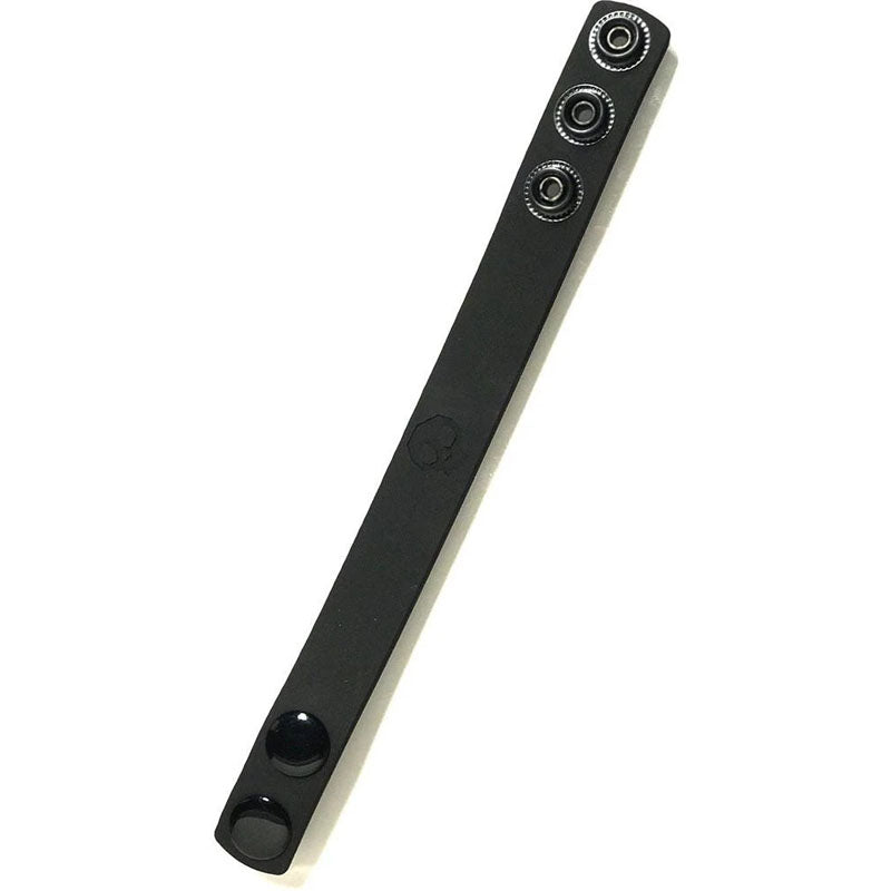 Boneyard Silicone Cock Strap Black 3-Snap Adjustable Cock Ring