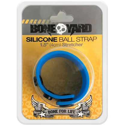 Boneyard Silicone Ball Strap Blue 3-Snap Adjustable Ball Stretcher