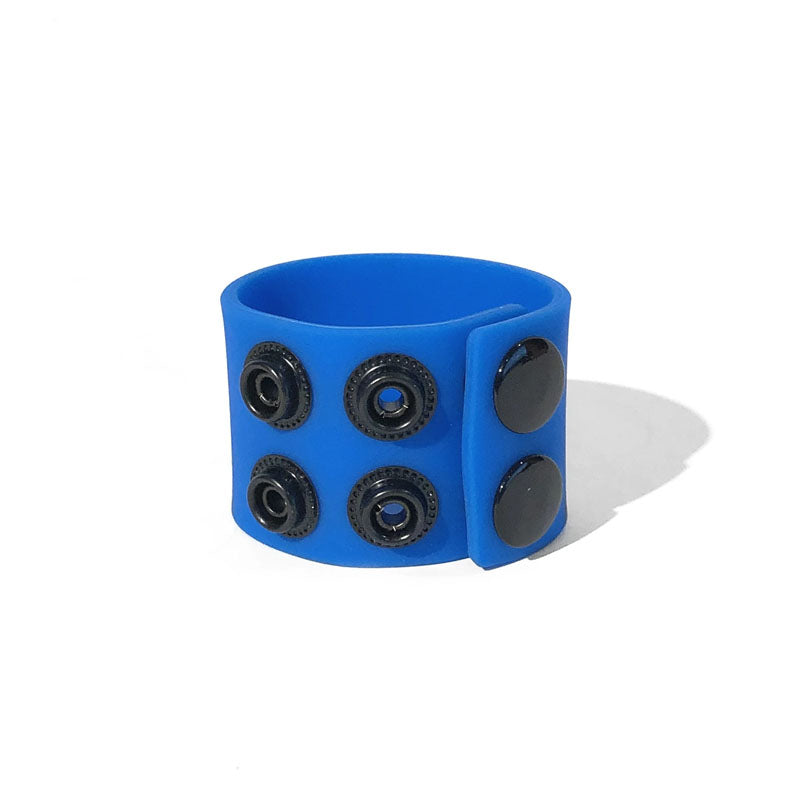 Boneyard Silicone Ball Strap Blue 3-Snap Adjustable Ball Stretcher