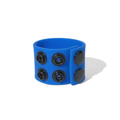 Boneyard Silicone Ball Strap Blue 3-Snap Adjustable Ball Stretcher