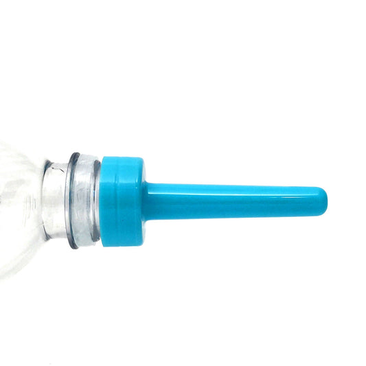 Skwert Daisy Douche. Full view of the blue product on a white background, wider framing.