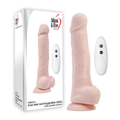 Adam & Eve Adam's True Feel Rechargeable Dildo - Flesh 17.8 cm (7'')