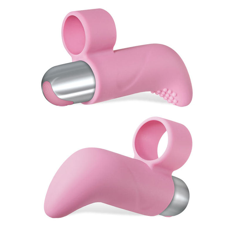 Adam & Eve Silicone Rechargeable Finger Vibe - Pink Finger Stimulator