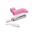Adam & Eve Silicone Rechargeable Finger Vibe - Pink USB Rechargeable Finger Stimulator