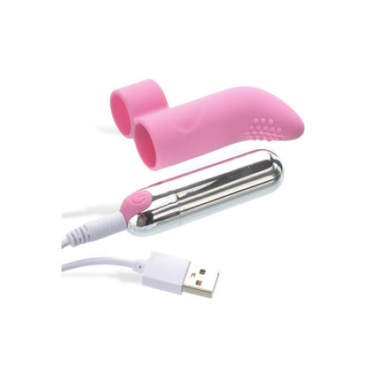 Adam & Eve Silicone Rechargeable Finger Vibe - Pink Finger Stimulator