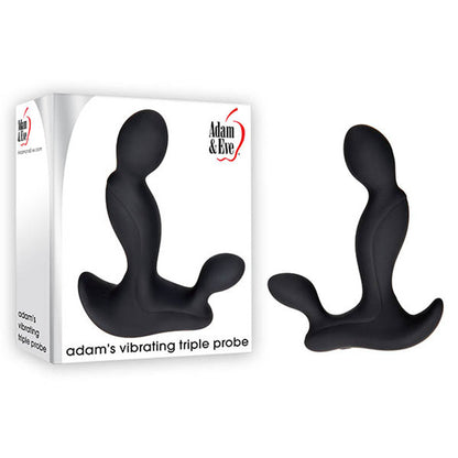 Adam & Eve Adam's Vibrating Triple Probe - Black Prostate Massager