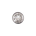 Adam & Eve Clear Gem Anal Plug - Large - Metallic 9.5 cm Large Butt Plug with Clear Gem Base