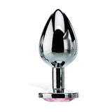 Adam & Eve Pink Gem Anal Plug - Medium - Silver Medium 8.2 cm Metal Butt Plug with Pink Gem - Image 189