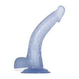 Adam & Eve Cool Curve Jelly Dong - Clear 21.6 cm Dong - Image 64