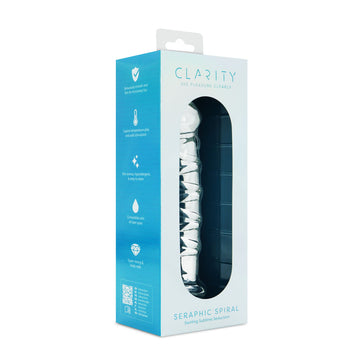 Clarity - Seraphic Spiral - Clear 16 cm Glass Dildo
