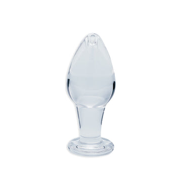 Clarity - Utopian Bud - Clear 8.9 cm Glass Butt Plug