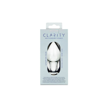Clarity - Utopian Bud - Clear 8.9 cm Glass Butt Plug