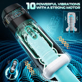 CyberSkin The Titan - Black USB Rechargeable Thrusting & Vibrating Auto Masturbator with Heater - Image 3