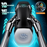 CyberSkin The Titan - Black USB Rechargeable Thrusting & Vibrating Auto Masturbator with Heater - Image 4