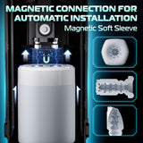 CyberSkin The Titan - Black USB Rechargeable Thrusting & Vibrating Auto Masturbator with Heater - Image 6