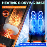 CyberSkin The Titan - Black USB Rechargeable Thrusting & Vibrating Auto Masturbator with Heater - Image 7