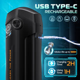 CyberSkin The Titan - Black USB Rechargeable Thrusting & Vibrating Auto Masturbator with Heater - Image 8