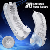 CyberSkin The Warrior - Black USB Rechargeable Sucking & Vibrating Auto Masturbator - Image 6