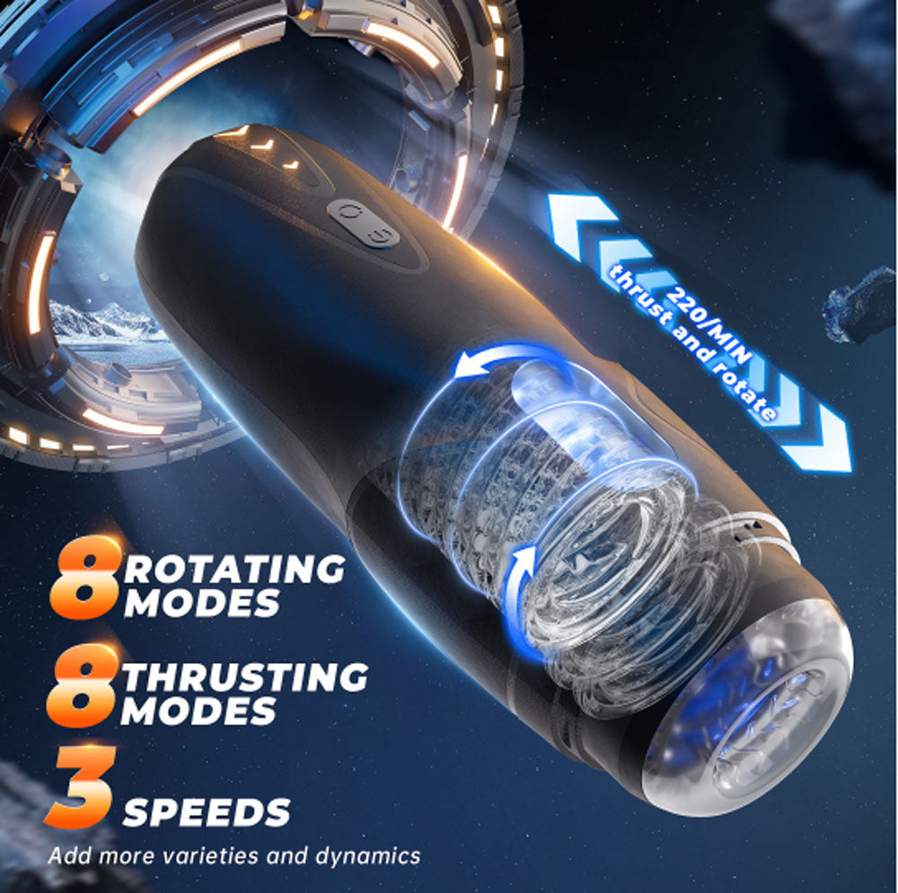 CyberSkin The Galaxy Voy - Thrusting & Rotating Auto Masturbator