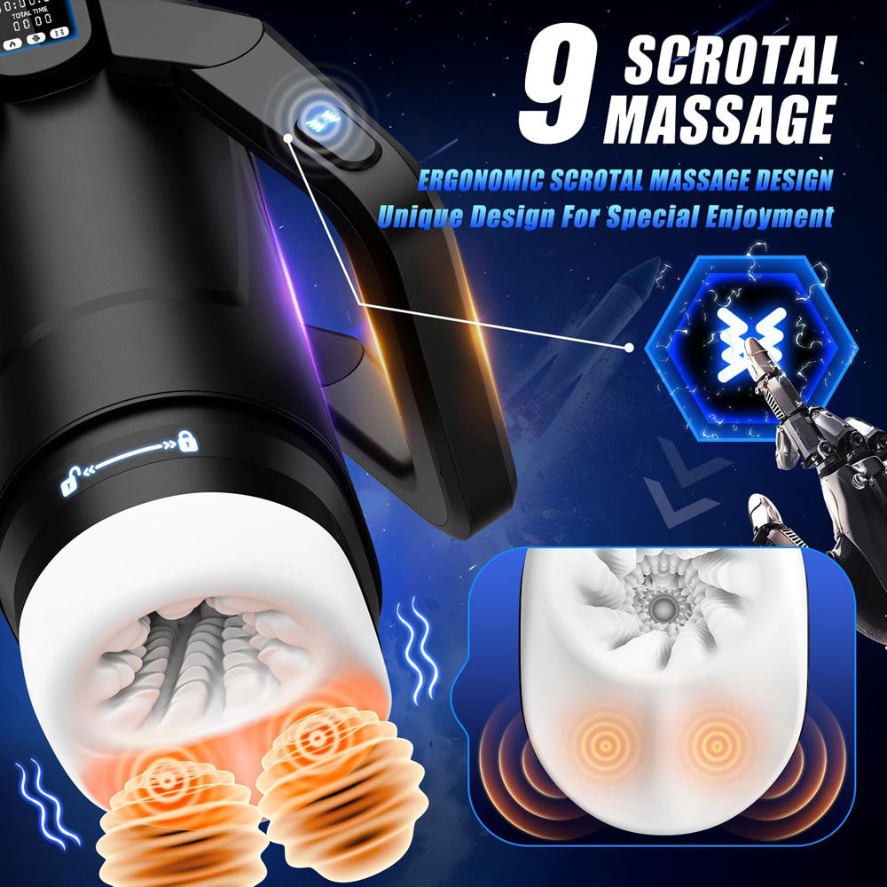 CyberSkin The Wing - Black Thrusting & Massaging Auto Masturbator