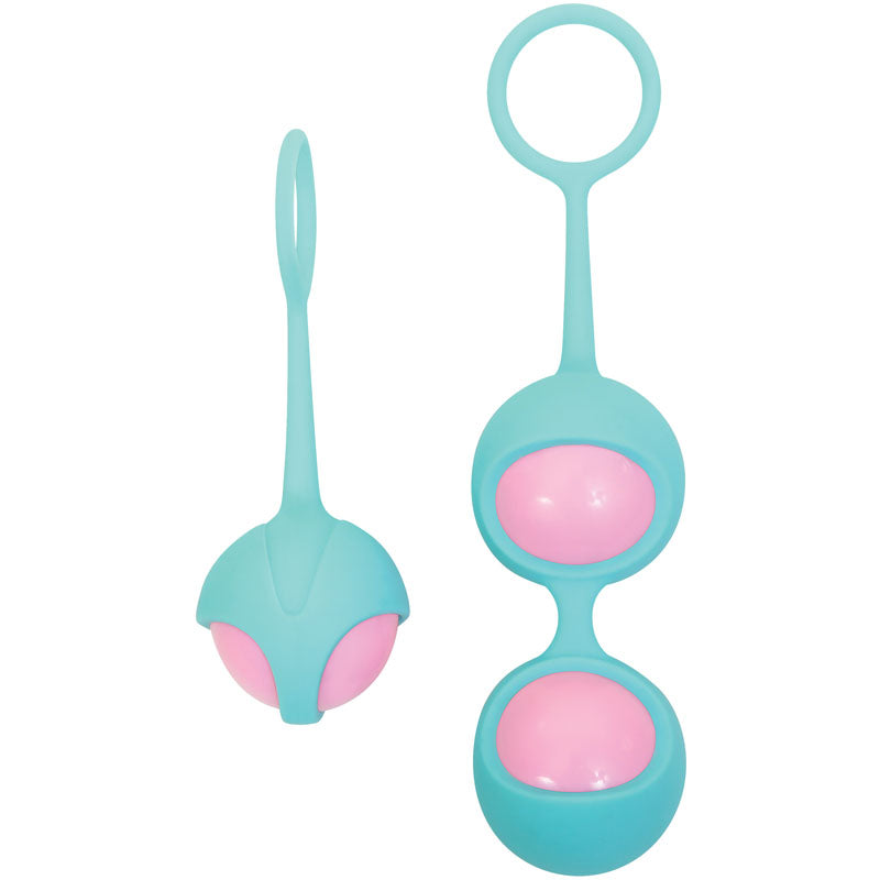Adam & Eve Eve's Kegel Training Set - Teal/Pink Kegel Trainers