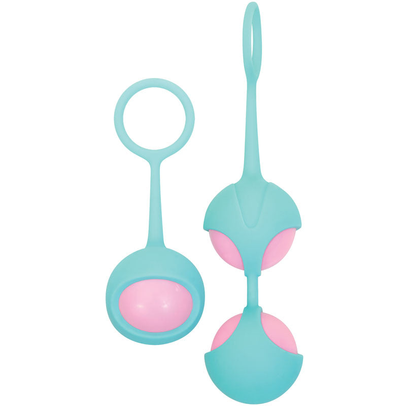 Adam & Eve Eve's Kegel Training Set - Teal/Pink Kegel Trainers