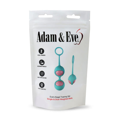 Adam & Eve Eve's Kegel Training Set - Teal/Pink Kegel Trainers