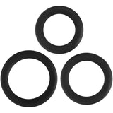 Adam & Eve Silicone Penis Ring Set - Black Cock Rings - Set of 3 Sizes - Image 27