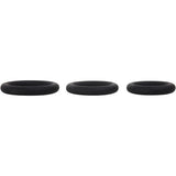 Adam & Eve Silicone Penis Ring Set - Black Cock Rings - Set of 3 Sizes - Image 72