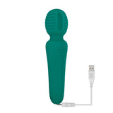 Adam & Eve Petite Private Pleasure Wand - Green 14.8 cm USB Rechargeable Massager Wand - Image 104
